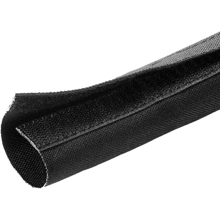 Tuff-Weave Heavy Duty Woven Hydraulic Hose Sleeve, 1-1/2'' Inside Diameter, 150' Length, Black KKTW-150-BK-150